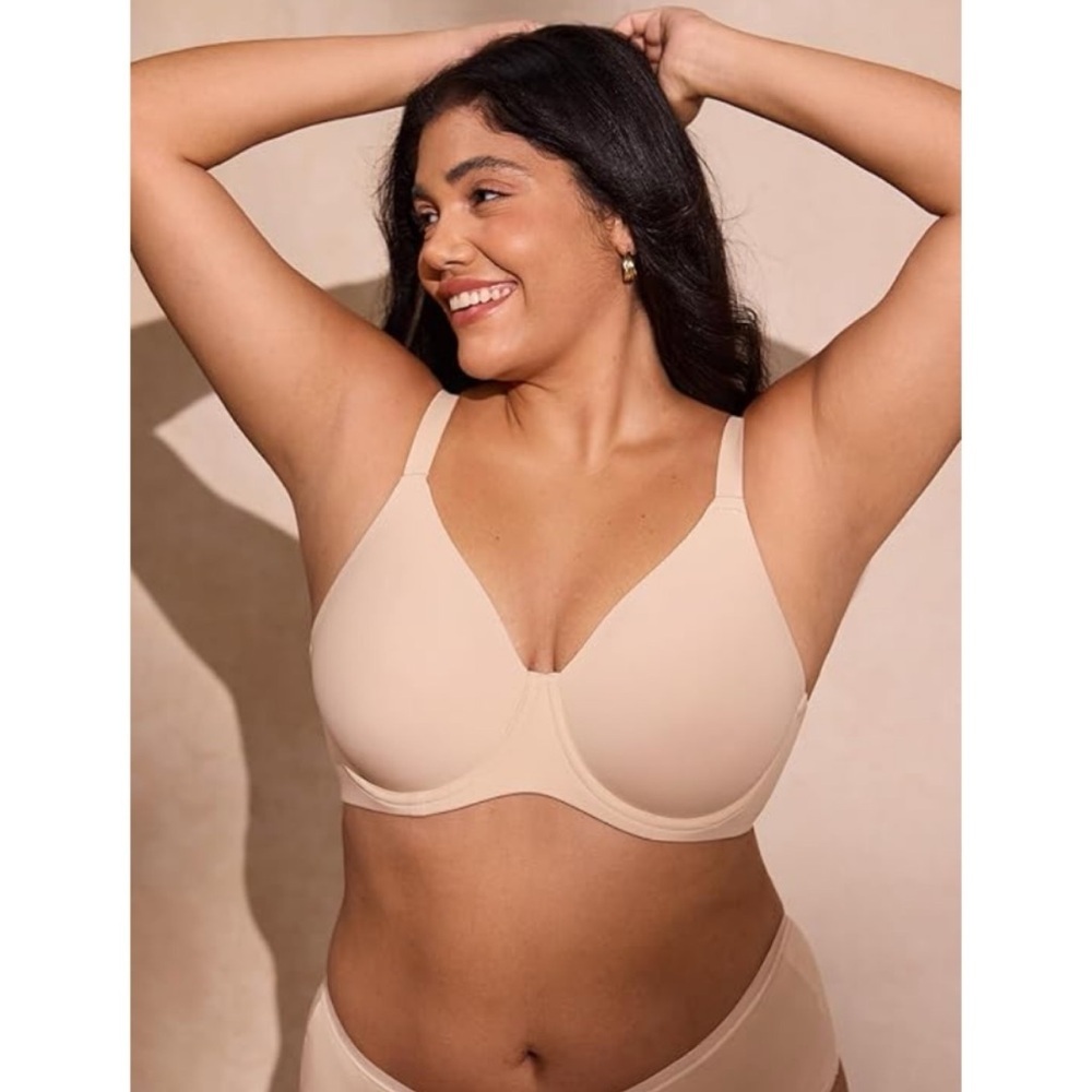 Delimira Inbarely Lift Full Coverage Unlined T Shirt Underwire Seamless Bra  32E